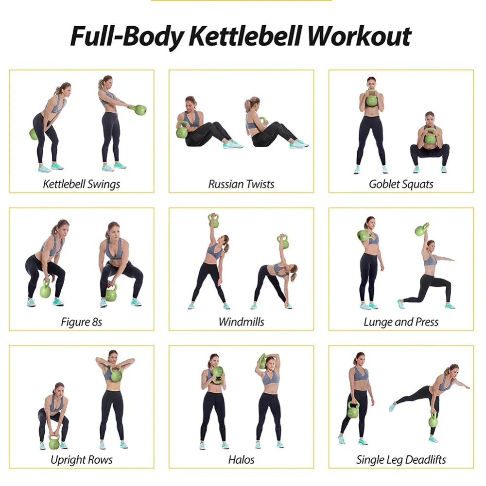 5lbs Kettlebell – Vinyl Coated Strength Training Weight for Home Gym